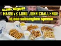 13,000 Calorie Long John Silver's (FISH & CHIPS)  Challenge- 10,000 Subscriber SPECIAL - MAN vs FOOD