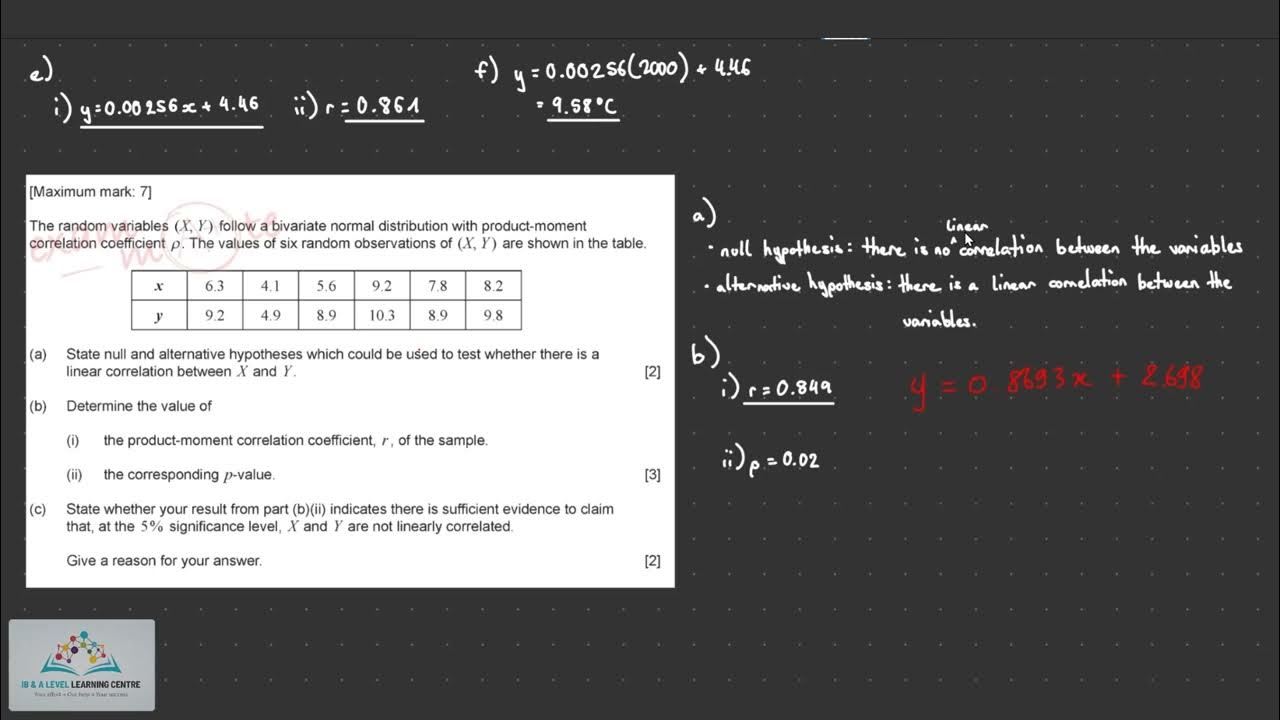 P value of linear regression hypothesis testing youtube