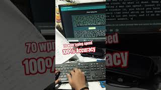 typing speed test practice online  with 100% accuracy #typingspeed #computer #shorts #dataentry #rrb
