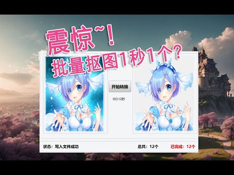 【AI抠图教程】AI全自动批量抠图插件 炼丹辅助 训练素材处理 Stable Diffusion 整合包  傻瓜包 中文 汉化