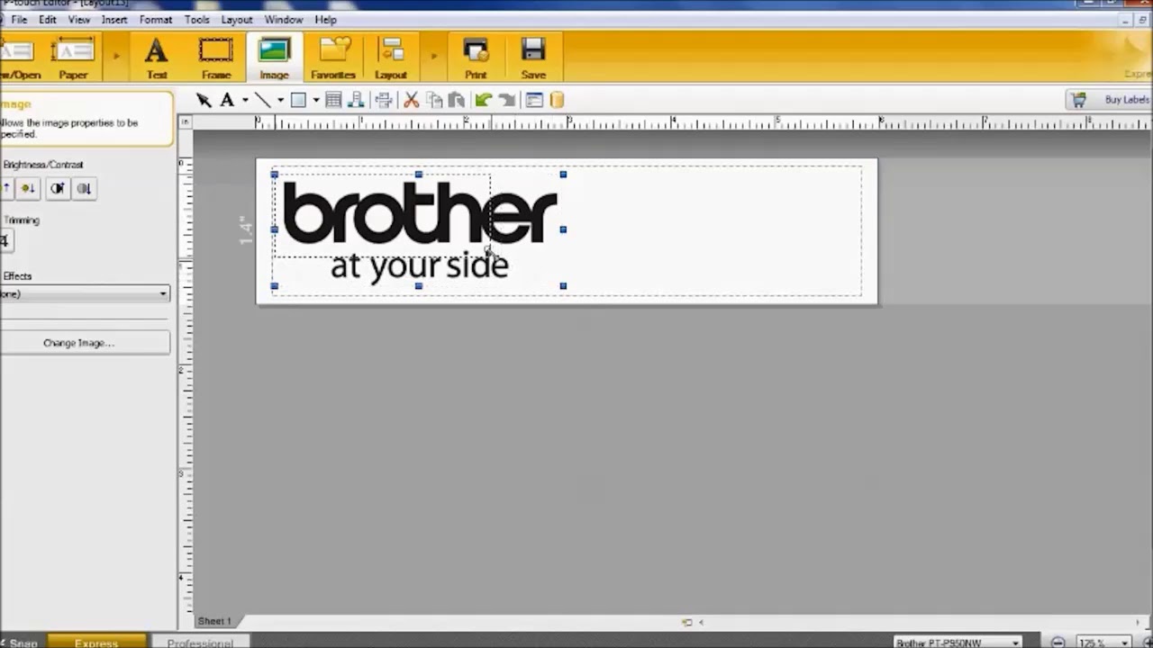 Creating a new label layout using P Touch Editor Regarding Brother Label Printer Templates