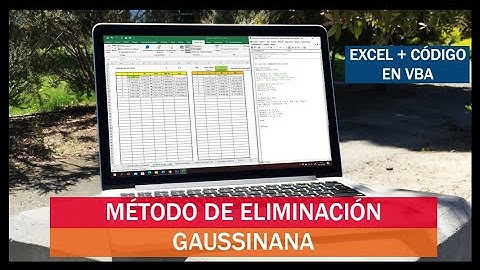 Método de ELIMINACIÓN GAUSSIANA - Excel VBA