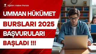 Son Dakika Umman Hükümet Bursları Açıldı , Resimi