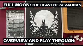 Full Moon: The Beast of Gevaudan Roll and Write Dice Werewolf Solo PNP board game screenshot 3