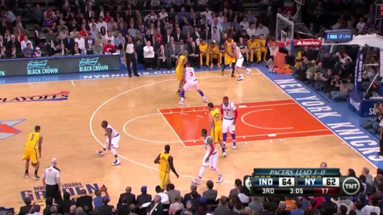 central america flags Pacers Game 2 vs Knicks - Turnover 3Q 4