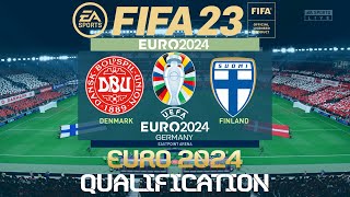 FIFA 23 Denmark vs Finland | Euro 2024 Qualifying | PS4 Full Match