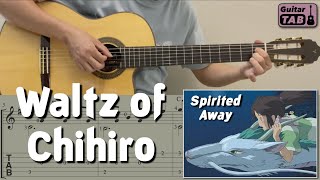 waltz of chihiro (千尋のワルツ) / spirited away (guitar) [notation   tab]