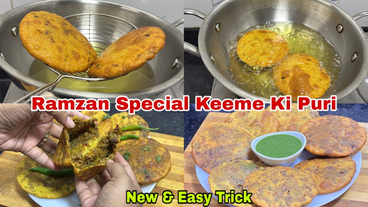 Ramzan Special Keeme Ki Puri With New & Easy Trick | Keema Snacks For Iftar | Easy Keema Recipe 