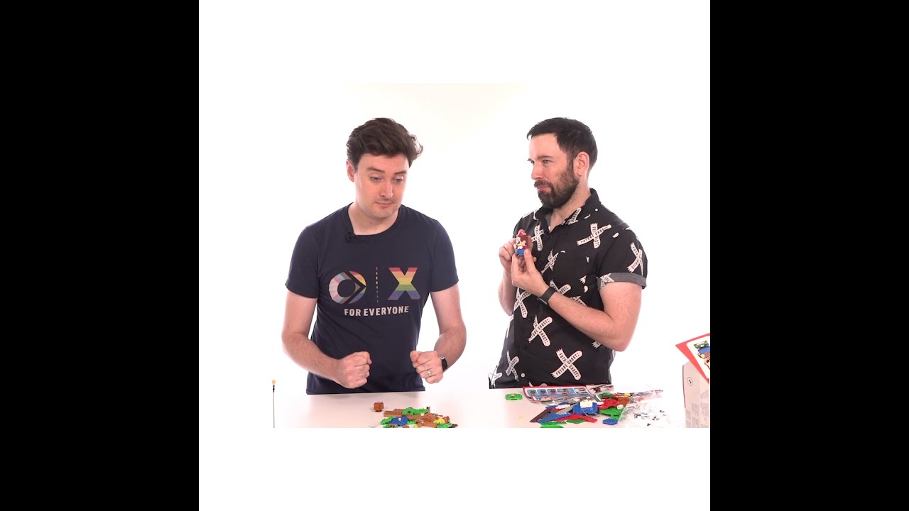 when you build Lego Super Mario with no instructions 