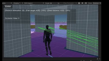 FMOD & Unity occlusion & diffraction - Pathfinding & Gates