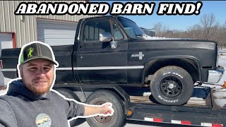 ABANDONED BARN FIND SQUARE BODY CHEVY TRUCK WILL IT RUN?