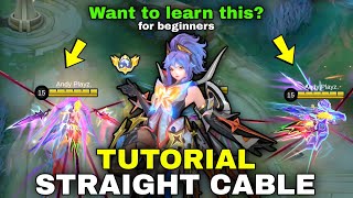 Fanny Straight Cable Tutorial For Beginners  easy To Understand  Moba5v5