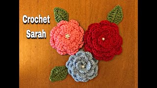 كروشية وردة مجسمة | Crochet Sarah