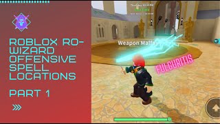 All Roblox Ro-Wizard Offensive Spells Fulguritis, Confringo, Bublio, Aqua Carcerem Part 1
