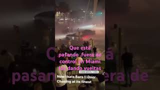 Fuera de control los dando vueltas. En un punto de Miami Florida.##violentos