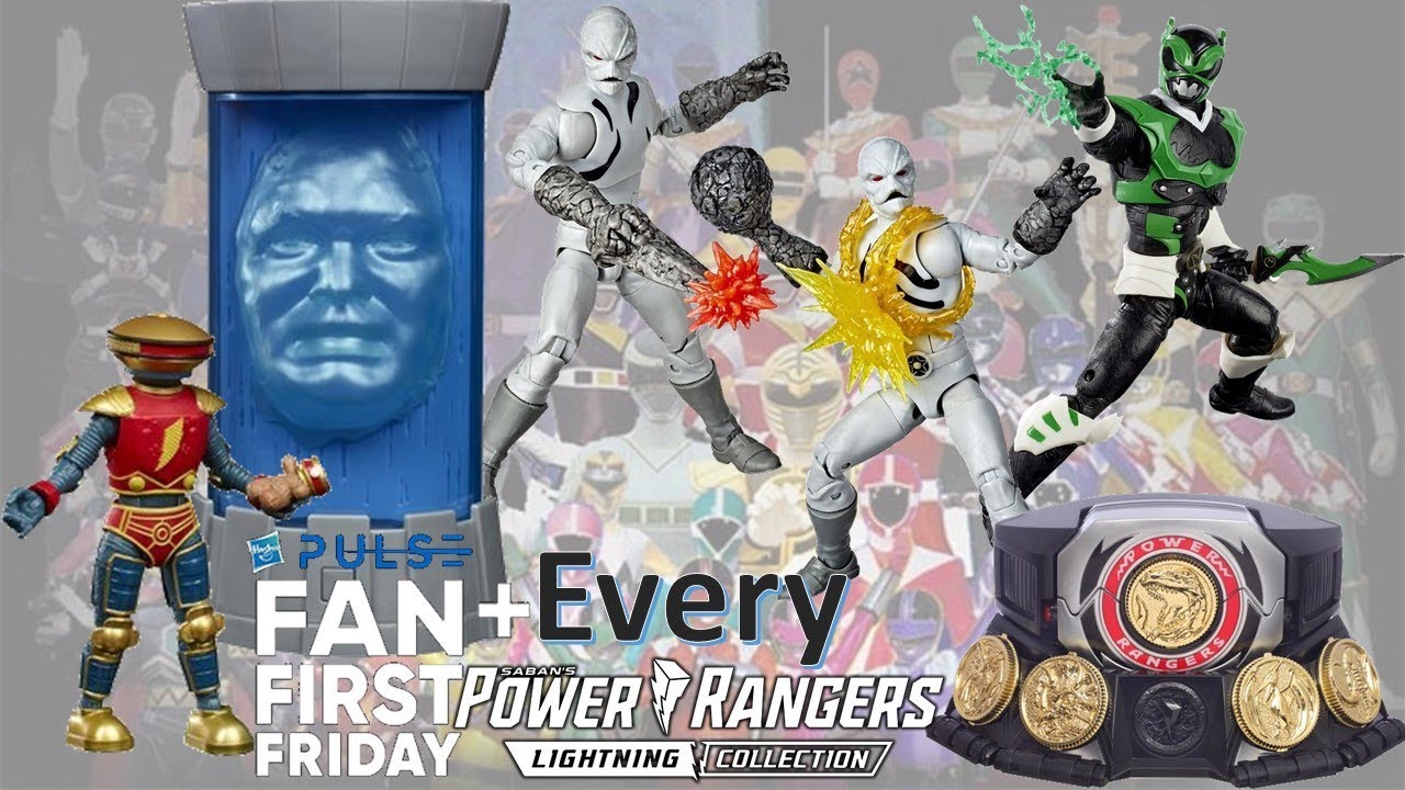 Every Power Rangers Hasbro Fan First Friday Announcement Lightning ...
