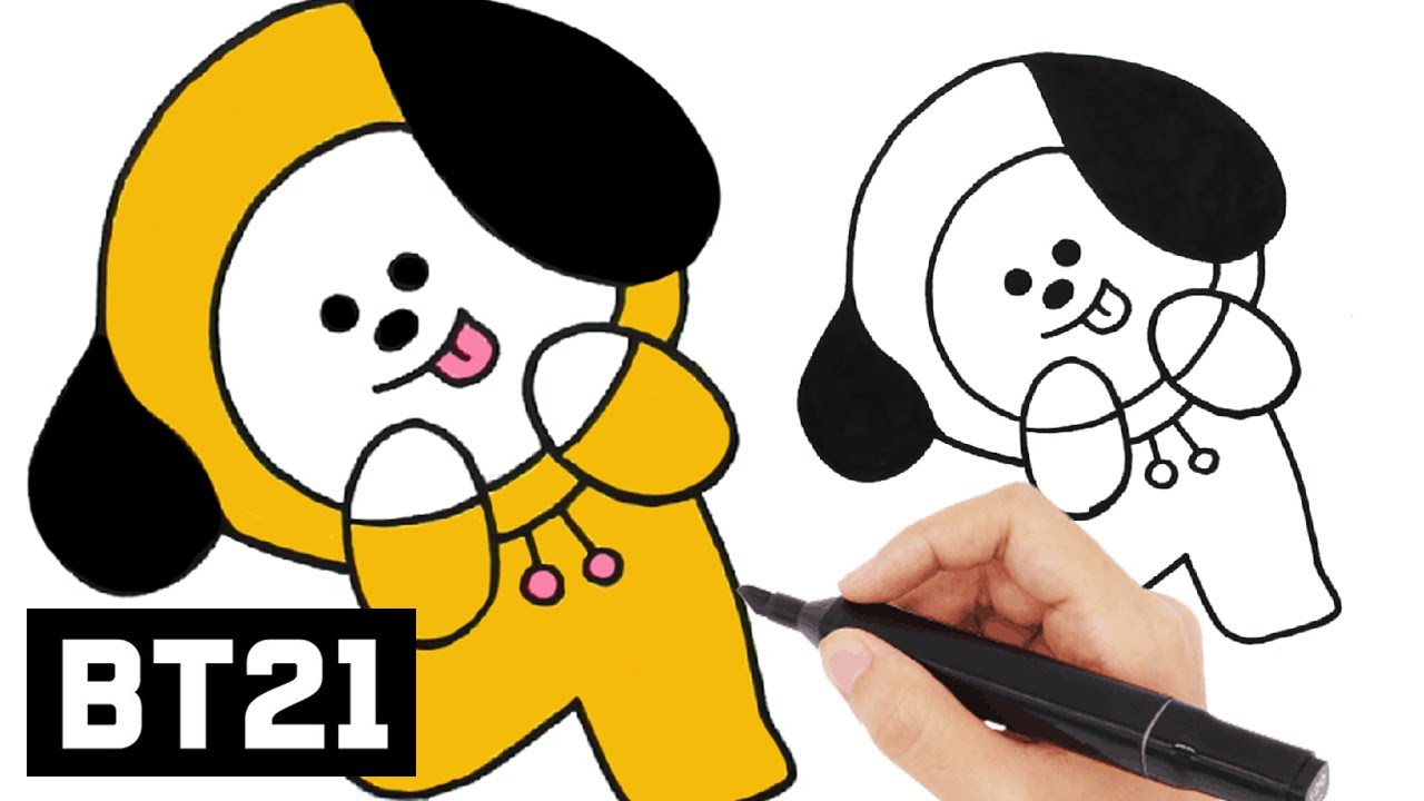 Como dibujar Chimmy | BT21 | Dibujos fáciles ❤ - thptnganamst.edu.vn