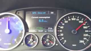 2008 VW Touareg 3.0 TDI Highway fuel consumption test