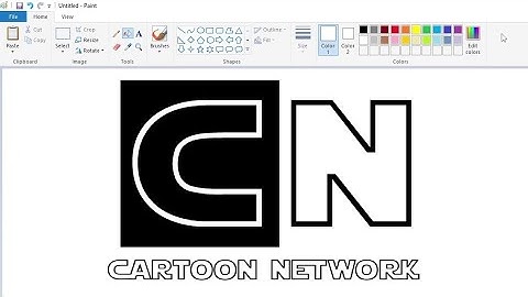 Hoe je een Cartoon Network-logo in Star Wars-stijl tekent met MS Paint | Hoe je op je computer te...