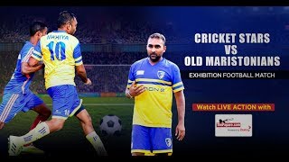 Cricket stars vs old maristonians - exhibition football match