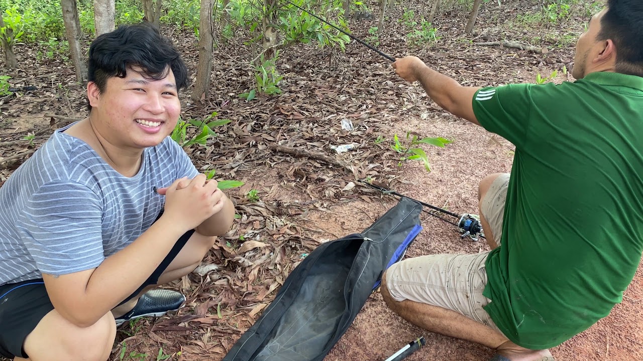 Vlog 1 - Cuối tuần đi câu cá + hái chôm chôm nhà Cậu