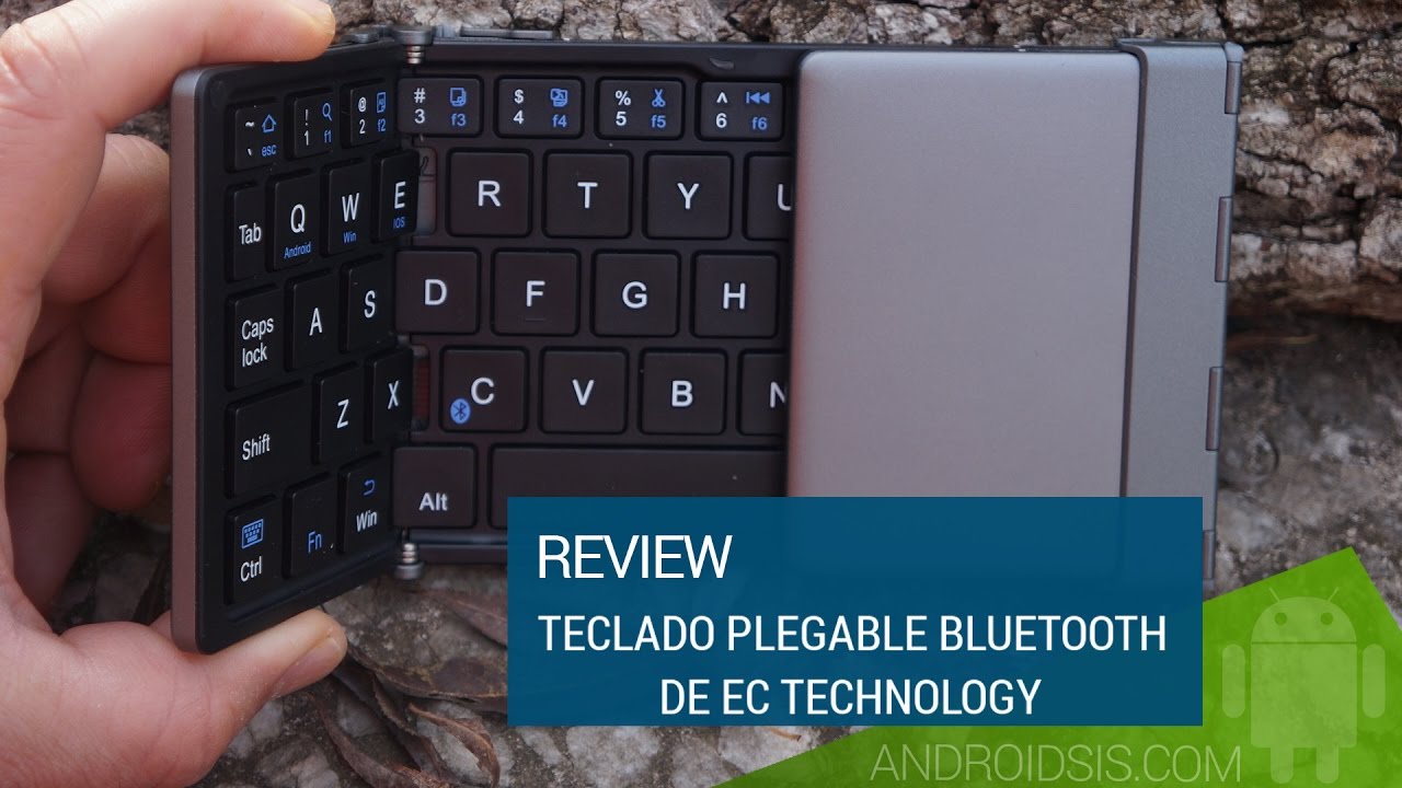 Review del teclado plegable Bluetooth de EC Technology 