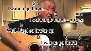 Sloop John B (Beach Boys cover) GUITAR LESSON play-along with chords and lyrics - key Gmajor chords