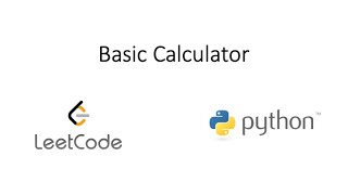 Leetcode - Basic Calculator (Python) screenshot 2