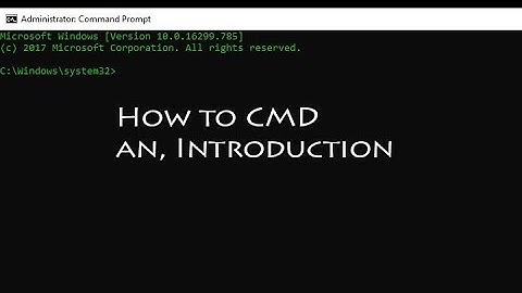 Command Prompt Basics: How to use CMD