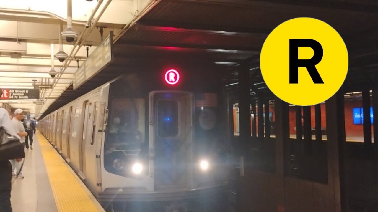 R160 Bay Ridge 95th Street Bound (R) Train Ride From 49th Street To