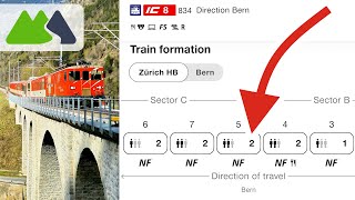 Understanding the Swiss train timetable (4) Stops, train layout, maps