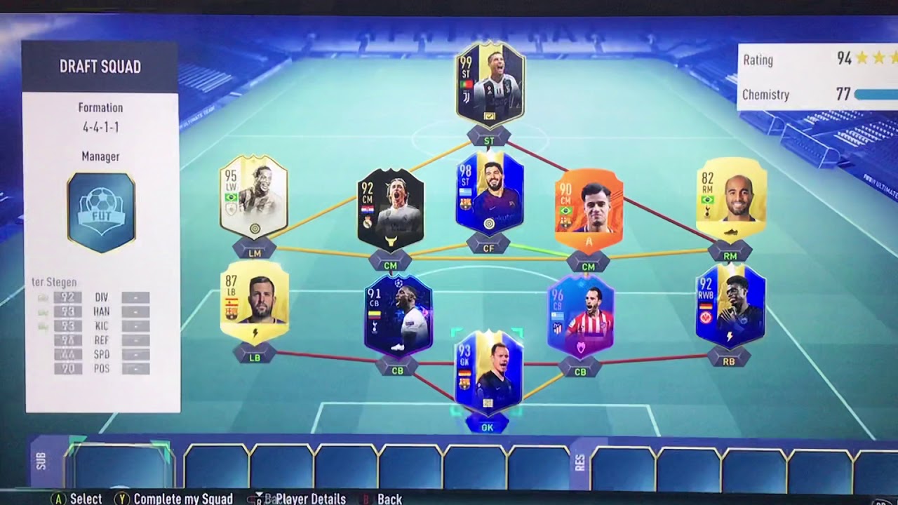 First ever FIFA FUT DRAFT FIFA19 with 193 rating!!!!