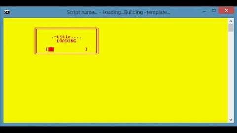 Windows Batch Loading Template