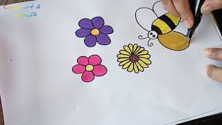 summer time garden | How to draw easy drawing for kids | easy art and crafts step by step