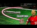 Quaresmas trivela vs worlds longest freekickwall