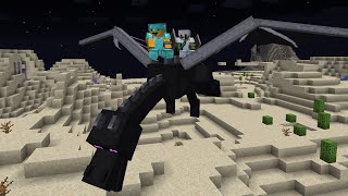 Minecraft, But The Ender Dragon Is Our Pet