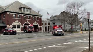 Melrose ladder 1, Rescue 2 responding (Medical call)