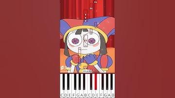 Jax x Pomni Love (@lupdup) The Amazing Digital Circus Animation - Octave Piano Tutorial