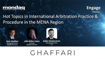Webinar: Hot Topics In International Arbitration Practice & Procedure In The MENA Region
