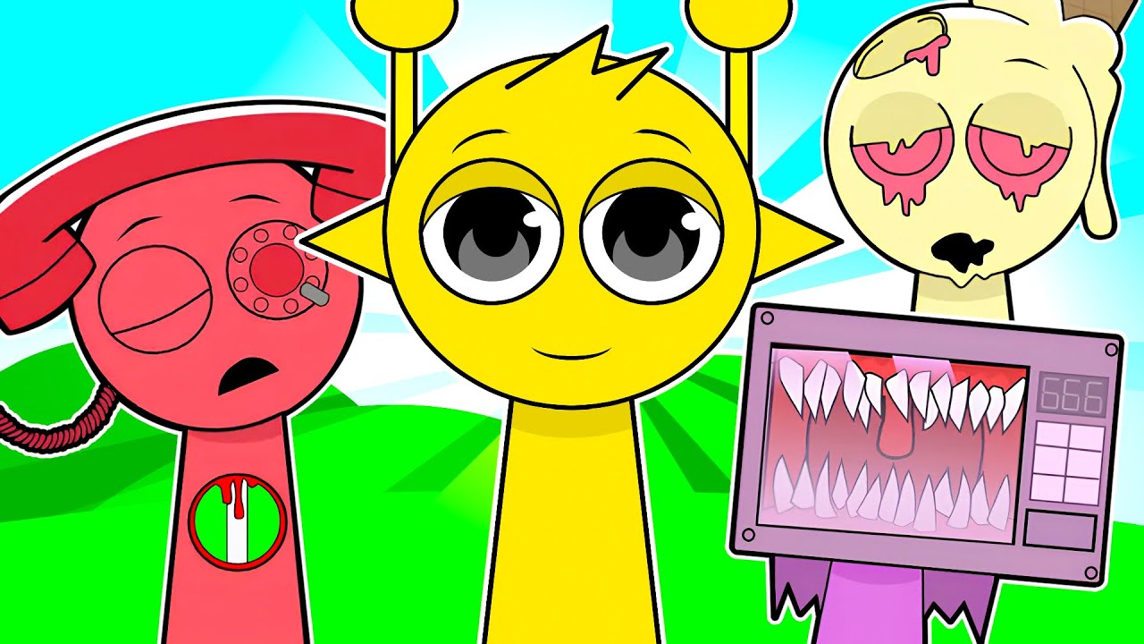 Simon e Oren CONHECEM os NOVOS SPRUNKI OC?! (Banana Porridge Mod)