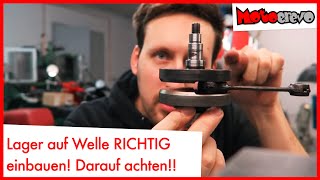 Lager Einbauen Auf Welle Vespa Simson Tutorial Motoerevo