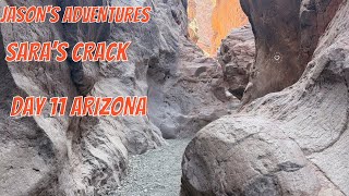 This Hidden Arizona Slot Canyon Blew My Mind! | Sara’s Crack Hike Advent