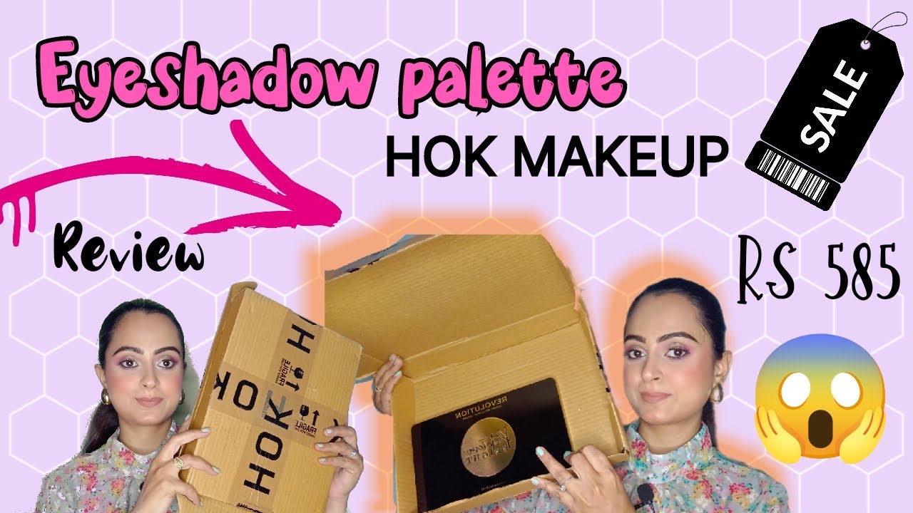 Sale 😱 🛍️💰 Itna Sasta Eyeshadow palette || Revolution × Patricia pallette|| Review || Hok Makeup