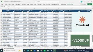 EXCEL VLOOKUP for Complicated data with 13 sheets using Claude AI and Excel