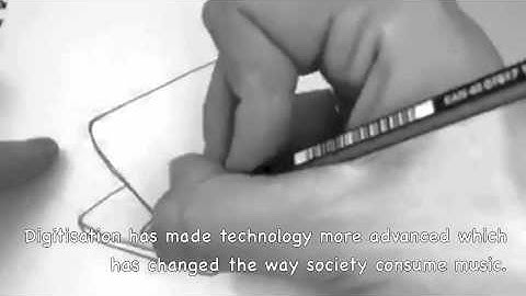 Time-Lapse Video portraying the impact convergence and digitisation has on music.
