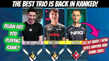 When FNS Return to Ranked With World Champ NRG S0m & Subroza But Feels So Hard Against Random Pros