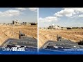 Moment Gaza building is destoyed by IDF seen from Israeli tank - amid heavy fighting against Hamas