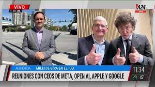 🌎 Javier Milei en EE.UU. con Ceos de empresas tecnológicas