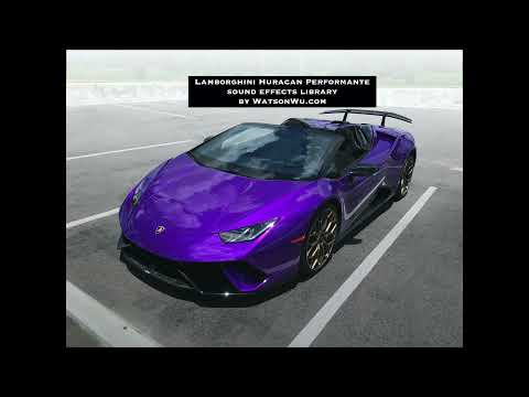 Lamborghini Performante sound fx library (demo)