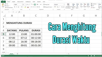Cara Menghitung Durasi Waktu pada Microsoft Excel